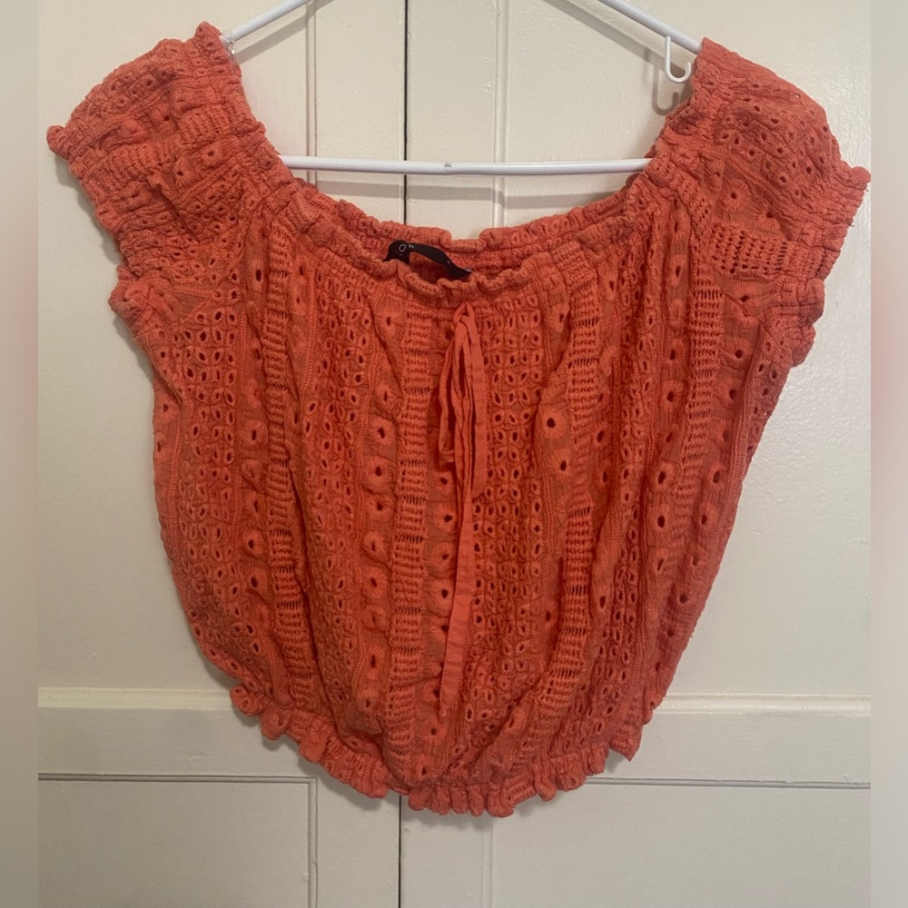 Coral/Orange blouse